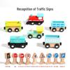 Brangdy Magnetic Train Road Sign Educational Toy Set