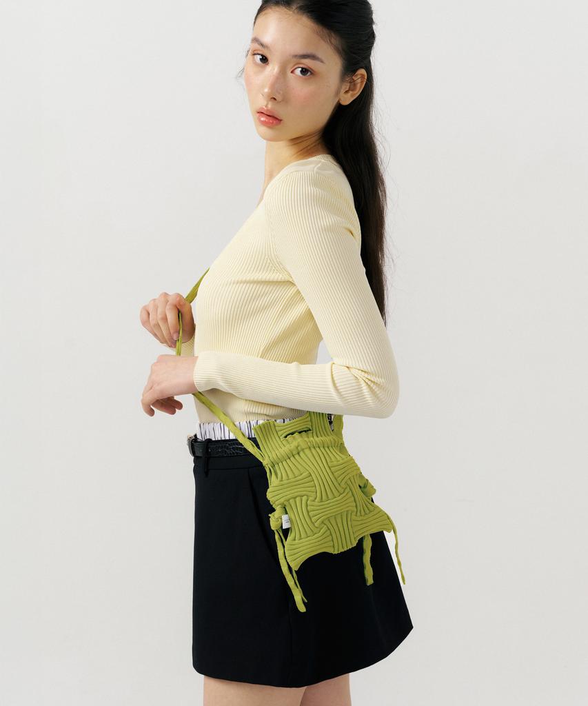 Pleatsmama Mini Crossbow Bag Olive