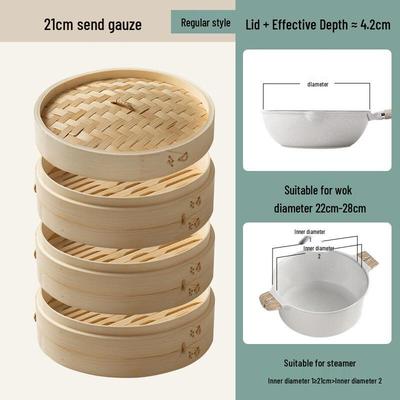 Bambus-Dampfgarer-Set