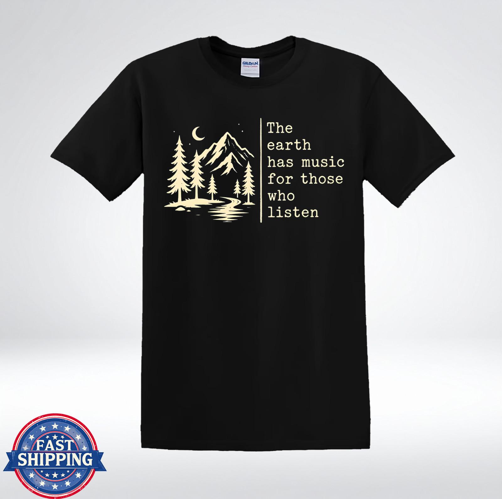 Earth Has Music Inspirational Outdoor Graphic Tee T-Shirt XL