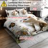 Comforter 2/3Pcs Bedding Set Digital Print Cartoon Cat Animal Designs The 3D Digital Plant Print 1 1/2 S Set