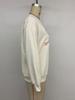 European-American Casual Loose Round Neck Pullover with Sweet Embroidery & Bowknot Design for Women