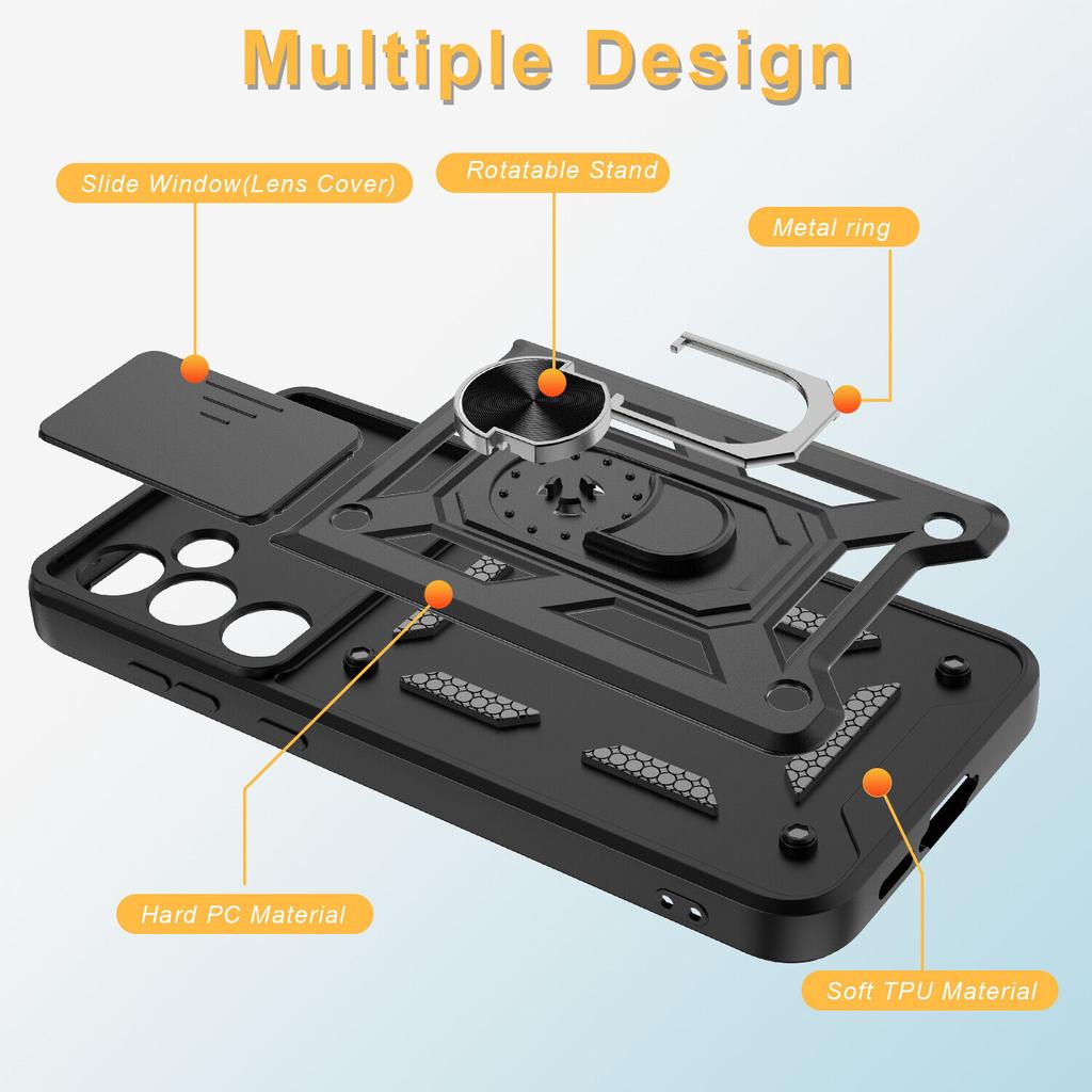 Military Armor Case For Samsung Galaxy A56 A36 A26 A16 5G A55 A35 A25 A15 Cover Shockproof Heavy Duty Ring Stand Holder Shell