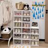 3 Layer Integrated Shoe Storage Boxes Home Organizer Folding Plastic Transparent Storage Shoe Wall Foldable Sneaker Rack Cabinet