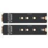 2pcs For SATA M.2 NGFF SSD To 2010 2011 for OS X Air A1370 A1369 Converter Adapter Card (12+6 Contacts)