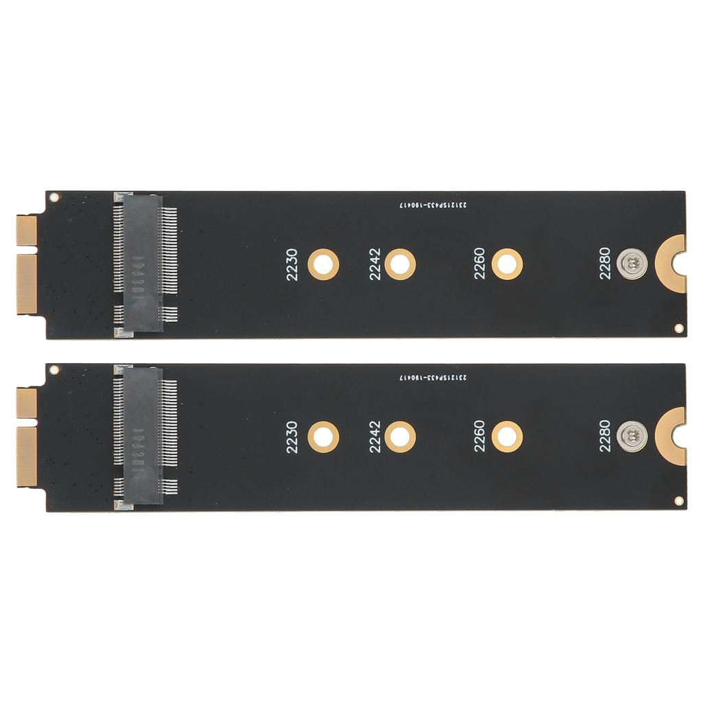 2pcs For SATA M.2 NGFF SSD To 2010 2011 for OS X Air A1370 A1369 Converter Adapter Card (12+6 Contacts)