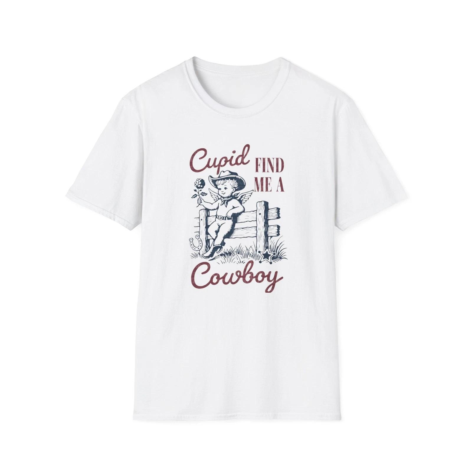 Cupid Find Me a Cowboy T-Shirt | Vintage Cherub Western Tee 3XL