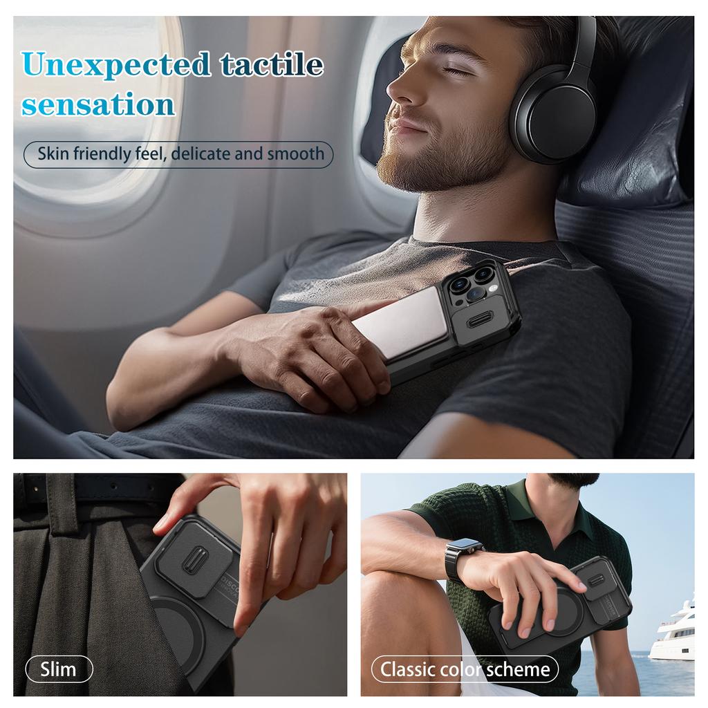 Case for Iphone 17 Pro Max Air 16 Plus 16e 15 14 12 13 Pro Iphone17 Kickstand Magnetic Camera Lens Cover Accessories