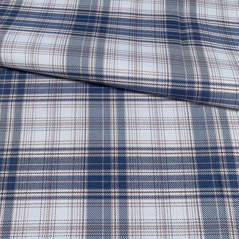 Japanese Plaid Pleated Skirt Fabric - Yarn-Dyed Polyester for DIY Scrunchies & Crafts