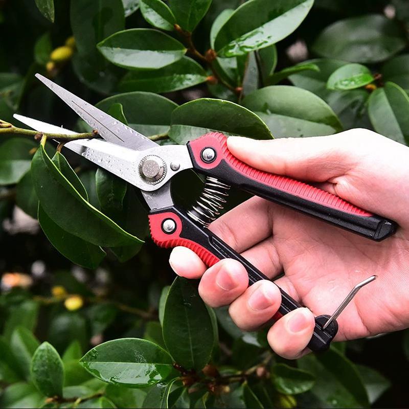 Professional Pruning Shear Branch Scissors Stainless Steel Non-Slip Handle Sharp Fruit Vegetable Pruning Scissors Garden Tools