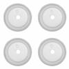 50Pcs Degassing Valves PE Silicone Filter Exhaust Cup Cover Coffee Bag