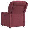 Foldable Massage Armchair, Electric, Wine Red, Fabric