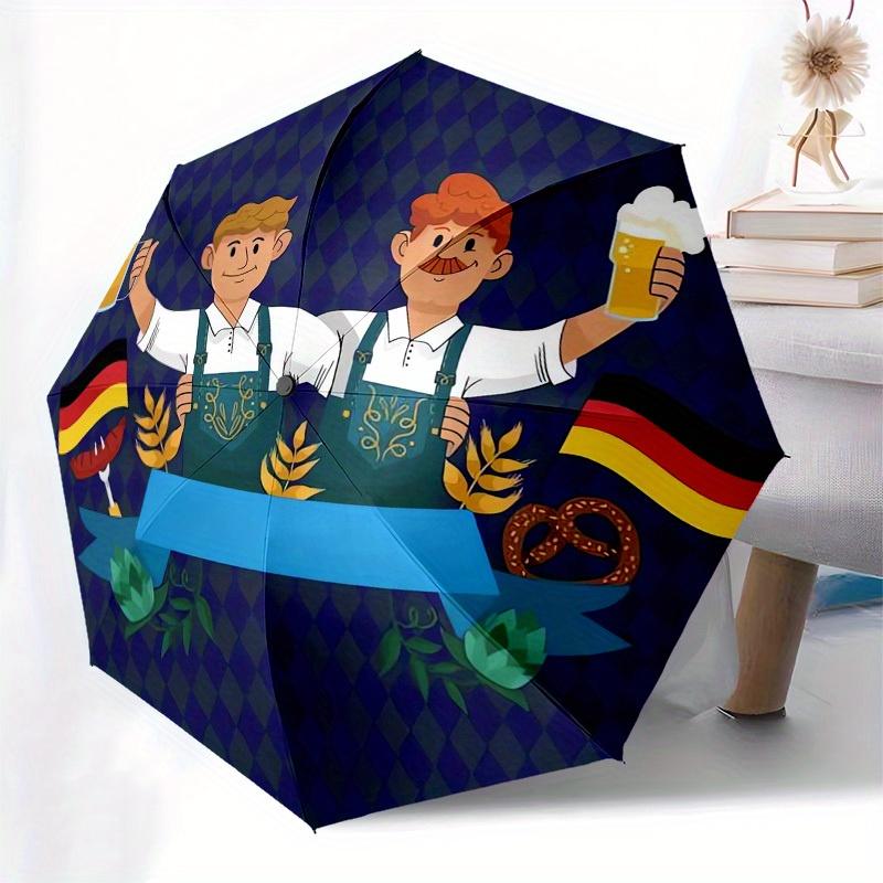 1pc Beer, Germany Themed High-quality Umbrella,Automatic Opening and Closing Umbrella,Multi-functional Umbrella G0811395