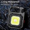 AmmToo Mini LED Magnetic Flashlight COB 800 Lumens USB Rechargeable 7 Modes Outdoor Camping Pocket Work Light Spotlights