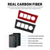 Carbon Fiber Cigarette Lighter Frame Trim for Toyota RAV4 2006-2012 LHD RHD Center Console Panel Cover