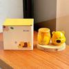 Ceramic Toothpick Box Household High-end Dental Floss Jar Cute Bear High-value Cotton Swab Storage Jar Bottle Personalized Toothpick Holder