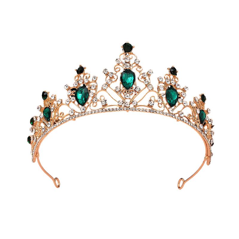 Bridal Tiara Crown Wedding Dress Hair Accessories Stage Host Welcome Baroque Queen Birthday Jewelry Women