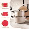 4Pcs Silicone Assist Hot Pan Handle Holder Hot Skillet Handle Covers Pot Sleeve Non-Slip Heat Resistant for Kitchen Frying Pans