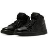 Jordan 1 Mid Patent Triple Black Women's BQ6472-003