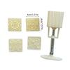 Convenient Square Pastry Molds Multifunctional Mooncakes Molds with 4 Different Pattern Artistic Treat Embosser