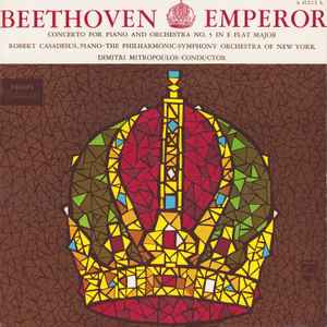 

LP Record ROBERT CASADESUS PHILHARMONICSYMP Beethoven Klavierkonzert Nr. 5 Es A01215L Philips 1956 Netherland Classical Used