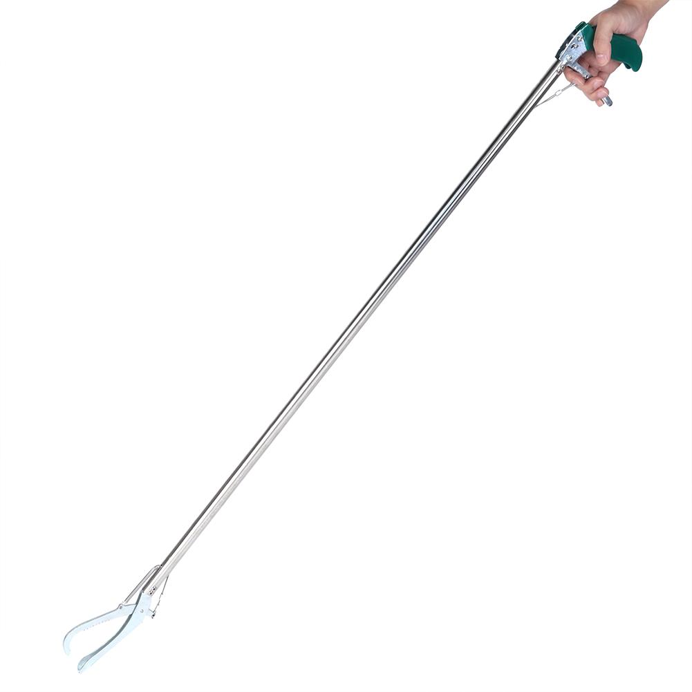 Stainless Steel Snake Tong Foldable Snake Catcher Reptile Grabber Tool 70cm with Lock