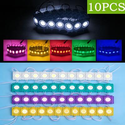 10PCS 12V Led Modules COB Light Backlight Shop Banner Waterproof IP65 Christmas Decorations White Warm Blue Yellow Multicolour