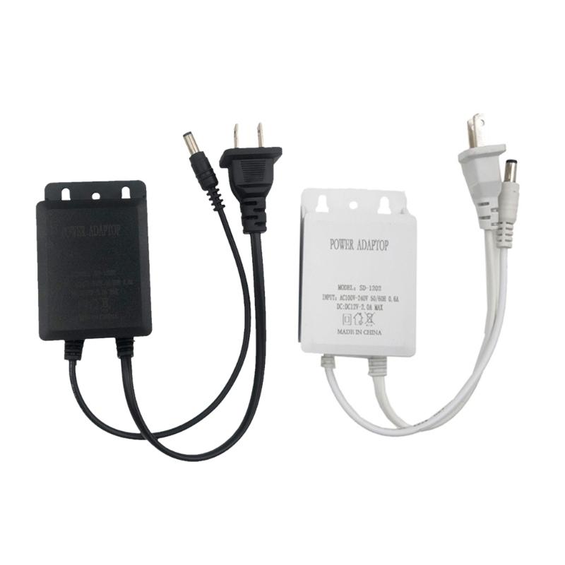 AC100 240V to DC12V 2A Power Adapter Universal Input andWaterproof Outdoor Design for Electronics