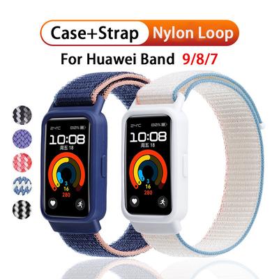 For Huawei Band 9 8 7 Strap Band Accessories Case Nylon Loop Replacement Belt Wristband Sport Bracelet Huawei Band 7 Strap