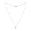 Jbans Classic Moonstone Pendant Surgical Steel Chain Necklace (J2302-An125_Sv)