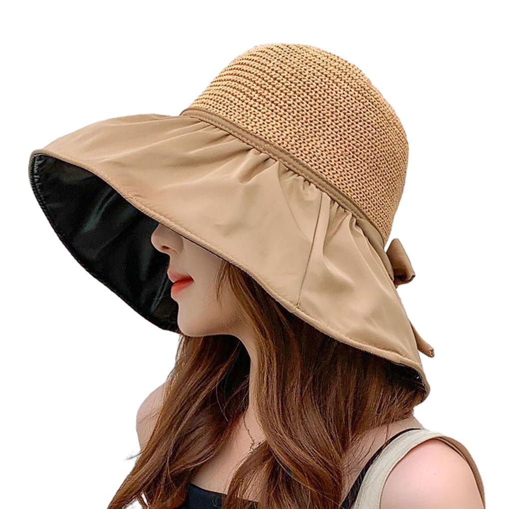 Skin Harmful UV With Anti Ultraviolet Sun Hat With Large Brim On Both Sides In Summer Breathable Sun Hat Bucket Hat