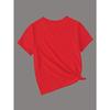 European sizes Cute Short-Sleeved T-Shirt for Girls Featuring a Round Neck And a Fun Sports Theme with a Cartoon Hamster Lifting Weights