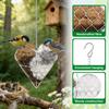 Nesting Heart Bird Nest Material Holder Refillable Nest Box for Outside Nester House Design Winter Tree Shelter