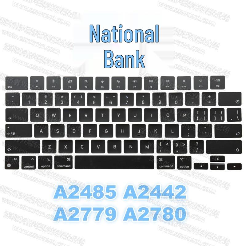 Tasti di ricambio per MacBook Modelli A2442, A2485, A2991, A2992, A3112, A3185, A3186, A3401, A3403