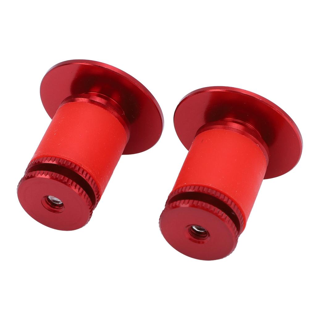 2PCS Bike Handlebar Plugs Aluminum Alloy Silicone Expanding Locking Bar End Caps Replacement for