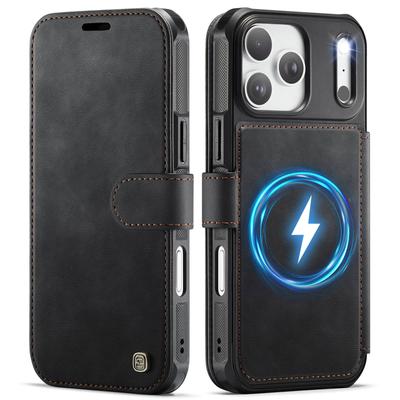 Магнитный чехол-кошелек для iPhone 17 16 15 14 13 12 Pro Max, Откидная крышка из ПУ-кожи, Держатель для карт с RFID-защитой, Подставка, Тонкий противоударный чехол