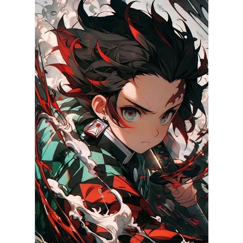 Demon Japanese Popular Classics Anime Character Posters Canvas Printing Wall Art Picture for Living Room Home Decor Gifts