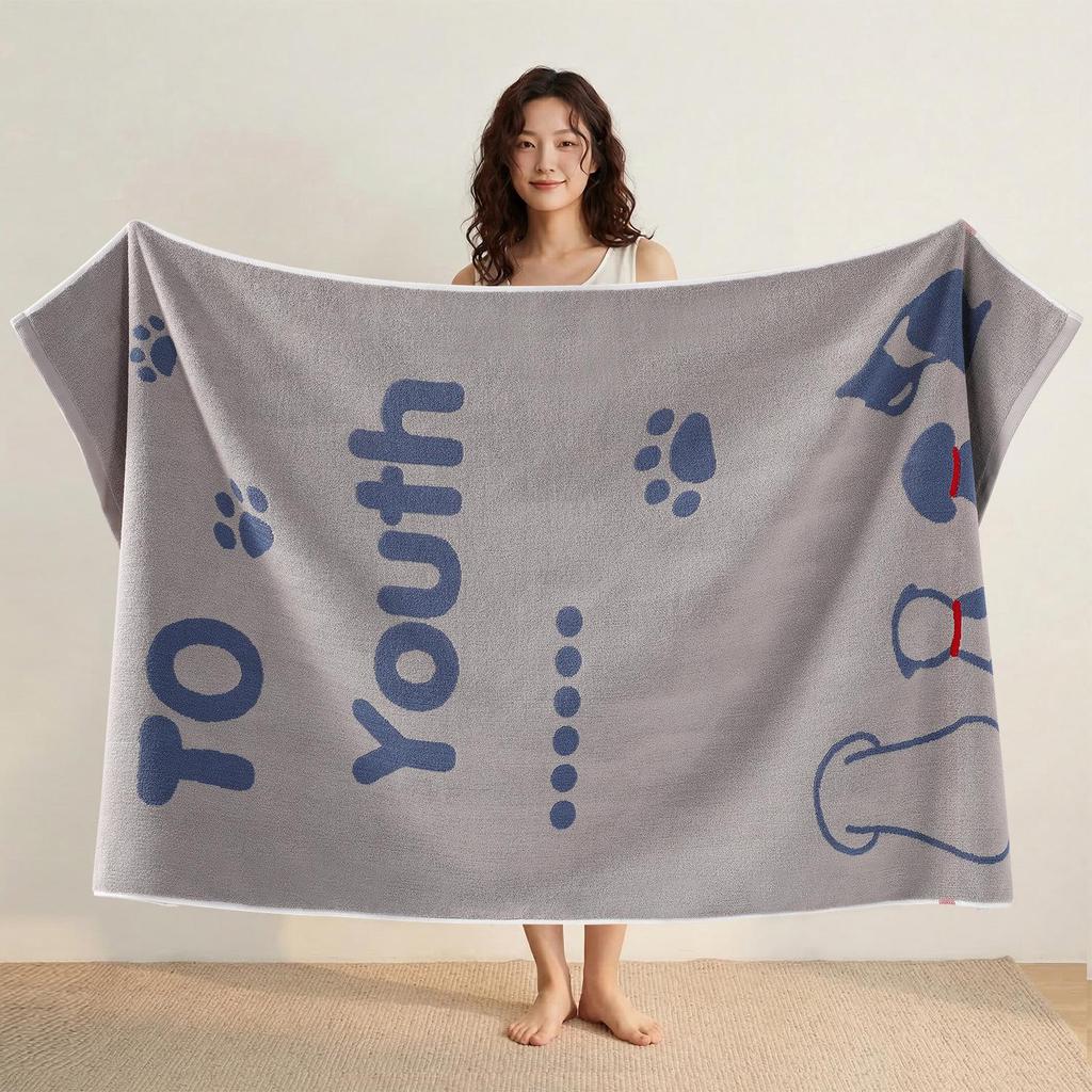 100% Cotton Thickened Quick-Dry Bath & Beach Towel - Enlarged & Premium Quality for Men