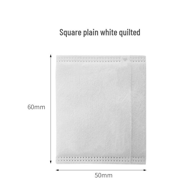 Pure Cotton Pearl Texture Makeup Remover Pads - Thick, Disposable, Round Cleansing Wipes