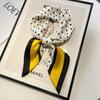 Luxurious 70% Silk Korean Style Neck Scarf for Mom - High-End Oil Painting Design, Sun Protection Square Scarf