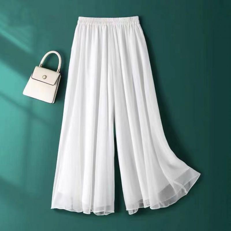 Classical Dance Chiffon Pants Wide Leg Pants for Women Modern Dance Training Pants Loose Dance Pants Adult Girls Body Yoga Pants