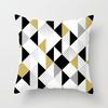 Modern Simple Geometric Abstract Peach Leather Velvet Pillow Case Home Sofa Car Pillow Cushion Cover