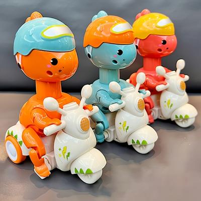 1pc Colorful Dinosaur Motorcycle Toy Large, Drop Resistant Collision Proof, Vibrant Dinosaur Design with Motorcycle, Perfect for Outdoor Play