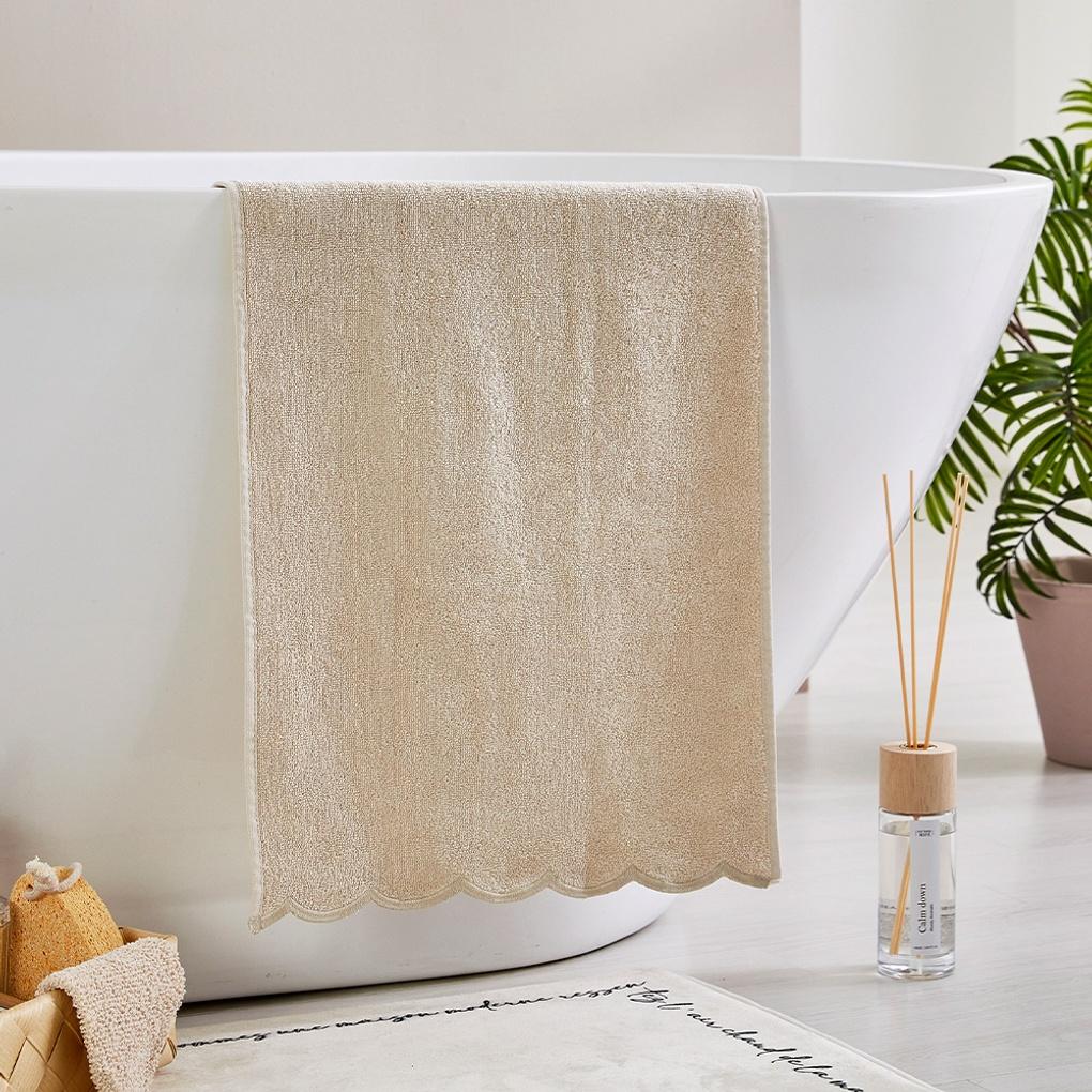 Raffinira Scallop Myjka 40X90 BEŻOWY 230g_BG0124048