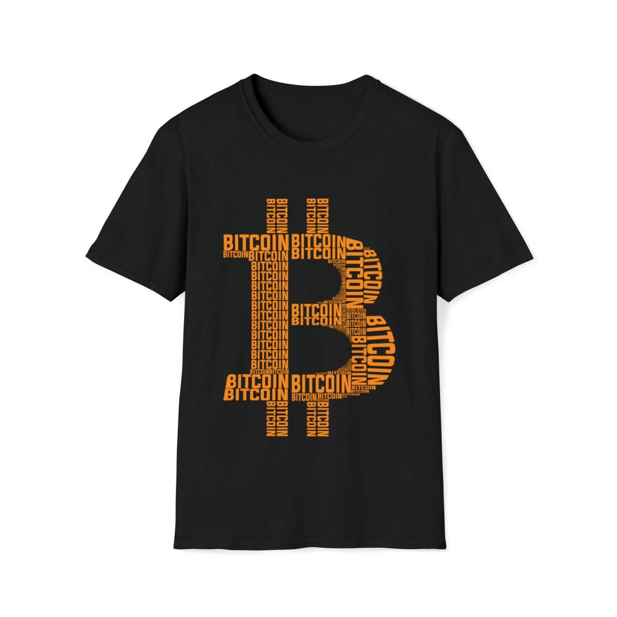 Bitcoin BTC Logo Design Crewneck T-Shirt | Crypto S