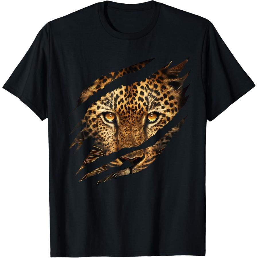 

Cheetah Tiger Leopard Face Lion Cat for Men Women Kids T-Shirt XXXXXL чорний