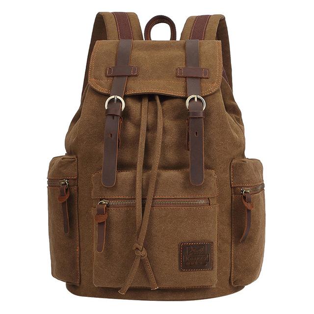 Vintage Canvas Backpacks Men And Women Bags Travel Students Casual For Hiking Travel Camping Backpack Mochila Masculina