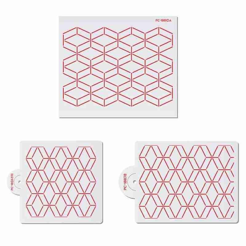 270x270mm XYAM Geometric Pattern Cake Stencil Plastic Lace Cake Boder Stencils Mould Tool Cake Tools 270x270mm XYAM Geometric Pattern Cake Stencil Plastic Lace Cake Boder Stencils Mould Tool Cake Tools