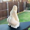 Halloween Ghost Figurine, Funny 3D Printed Scream Ghost Statue for Desk, Tabletop, Mantel, Shelf, Spooky Home Decor