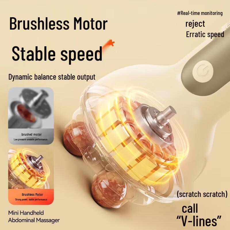 AUX Bianstone Abdominal Massager with Red Light & Heat CN plug (adapter included)